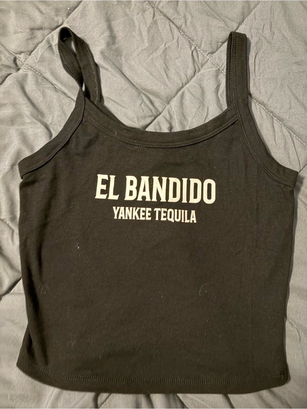 El Bandido Yankee Tequila Black Tank Top